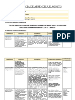 Experiencia de Aprendizaje Agosto