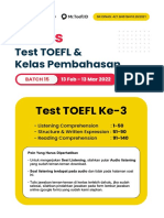 Soal Test TOEFL Ke-3
