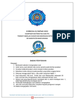 OLIMPIADE MATEMATIKA DAN ILMU PENGETAHUAN ALAM 2022