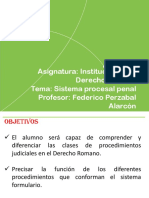 Open Class Regular Semana 4 Sistema Procesal Penal Materia Instituciones de Derecho Romano Julio-Agosto 21