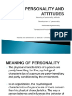 2nd Chapter Personality and Attitude 1