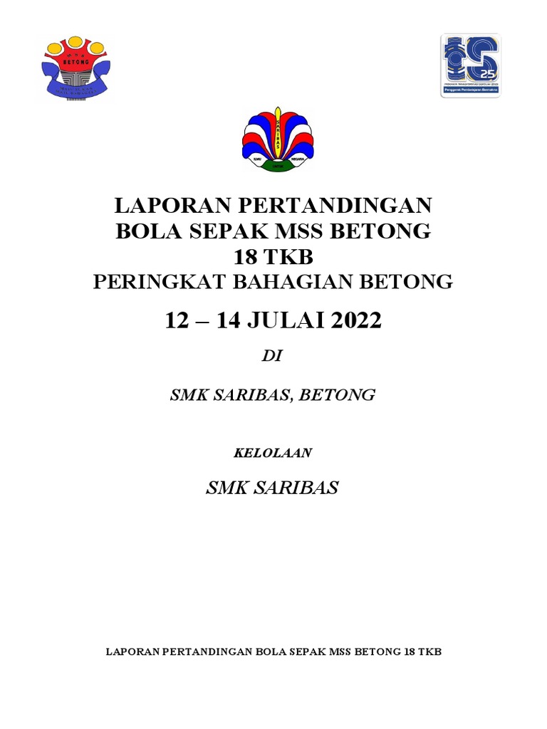 Laporan Pertandingan Bola Sepak MSSB | PDF