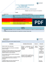 Plan de Recuperacion de Aprendizajes 3° A David Alfaro