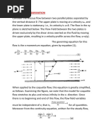 Couette Flow Derivation