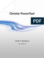 Christie Power Tools User Manual June11