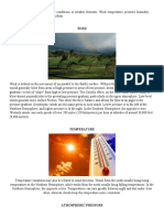 Wind, Temperature, Atmospheric Pressure