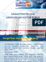 Pertemuan 1 Karakteristik Dan Lingkungan Sektor Publik