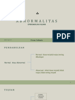 MENENTUKAN NORMAL DARI ABNORMAL