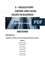 Regulatory Framework and Legal Issues in Business