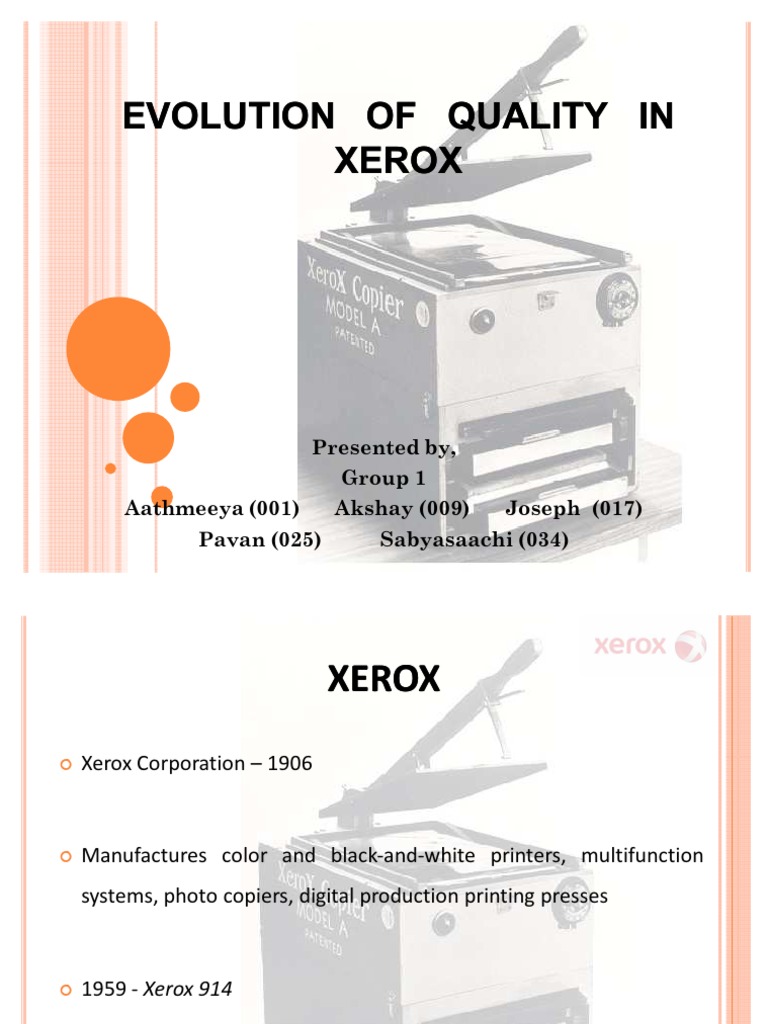 Xerox 914 Photocopier Overview | PDF | Six Sigma | Photocopier