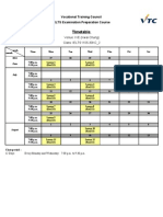 IELTS 1105-30KC - 2 Timetable