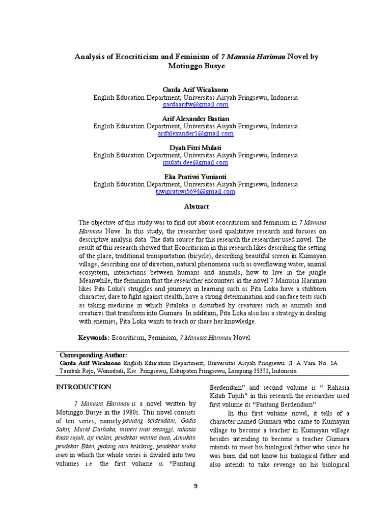 2 +Garda+Arif+et Al+ (9-14) | PDF | Ecocriticism | Literary Criticism