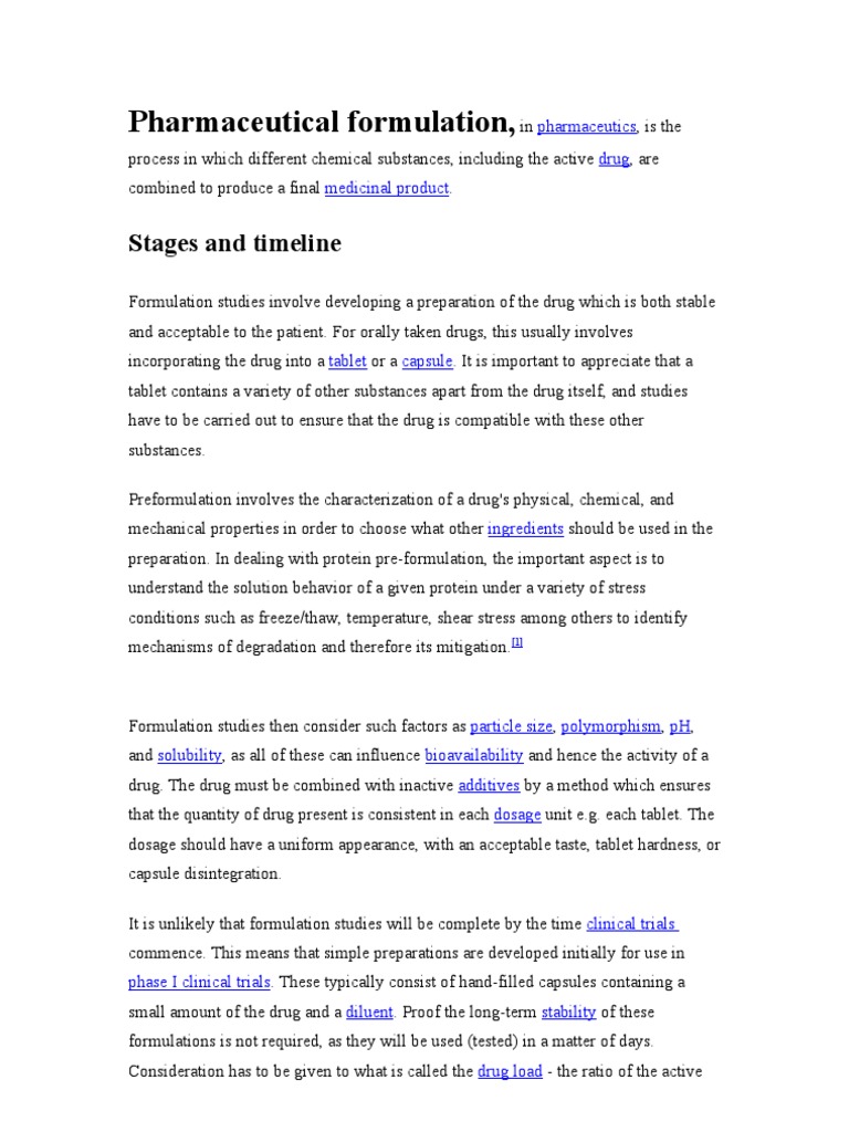 Pharmaceutical Formulation Lubricant Pharmaceutical Formulation