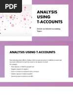 Analysis Using T-Accounts