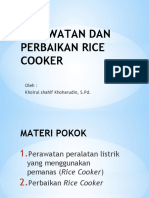 Perawatan Dan Perbaikan Rice Cooker