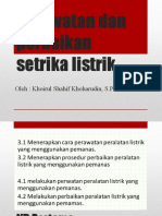 Pertemuan 2 Perawatan Dan Perbaikan Setrika Listrik