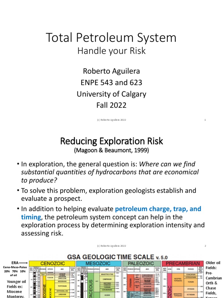 Petroleum System - Handle Your Exploration Risk 2022 | PDF | Petroleum ...