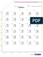 Addition 2 To 3 Digit Numbers Worksheet