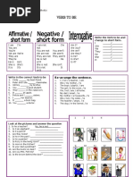 Verb To Be Grammar Drills - 803