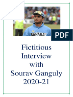 Fictitious Interview With Sourav Ganguly