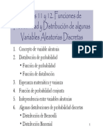 Temas 11 y 12 Variables Aleatorias Discretas Modo de Compatibilidad