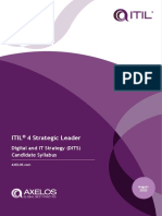 Itil 4 Strategic Leader: Digital and IT Strategy (DITS) Candidate Syllabus