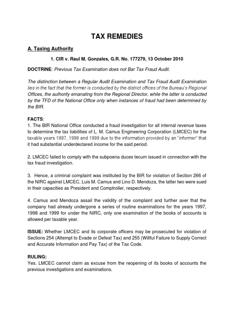 TaxRev TaxRemedies PDF Internal Revenue Service Statute Of Limitations