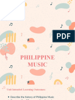 Philippine Music: A Blend of Indigenous, Hispanic and American Influences