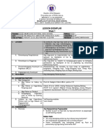 Lesson Exemplar Week 1: Department of Education