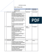 Susunan Acara Pembekalan BPI