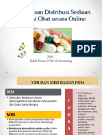 Pengawasan Distribusi Sediaan Farmasi Obat Secara Online