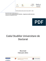 2011-02-23 UEFISCDI Codul Studiilor Doctorale