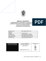 Manual Prosedur Pemeriksaan Sitogenetika Sampel Darah Laboratorium Pusat Riset Biomedik (Cebior) Fakultas Kedokteran Universitas Diponegoro