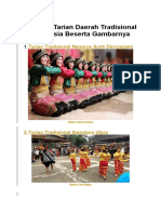 Jenis Tarian Daerah Tradisional