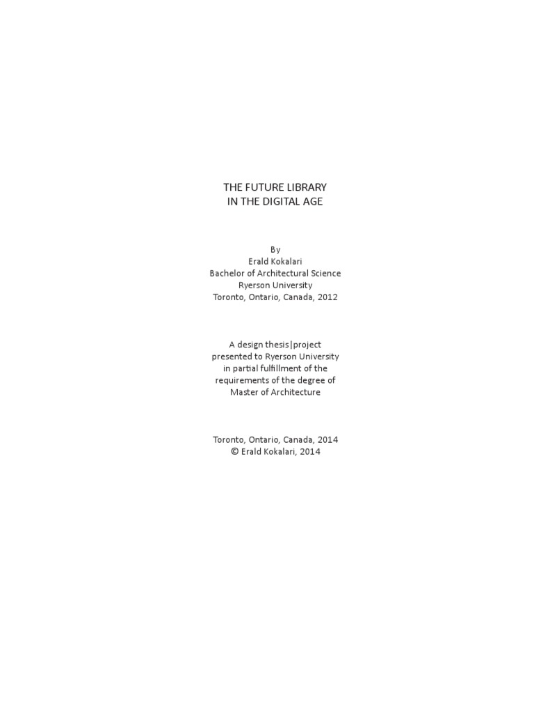 The Future Library in The Digital Age | PDF | Libraries | Information