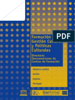 Formación en Gestión Cultural y Políticas Culturales