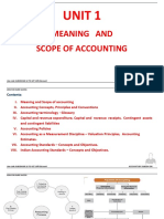 Unit 1 Meaning and Scope of Accounting