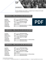 Plan de Entrenamiento Media Maraton