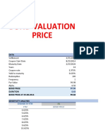 Bond Valuation and Sensitivity Analysis