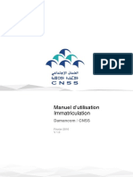 Manuel D'utilisation Immatriculation: Damancom / CNSS