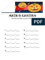 Math o Lantern