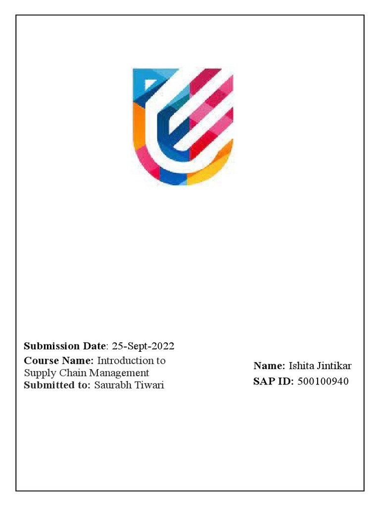 SCM Assignment 2 | PDF
