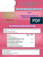 Registros de Asientos de Diario de Financieras