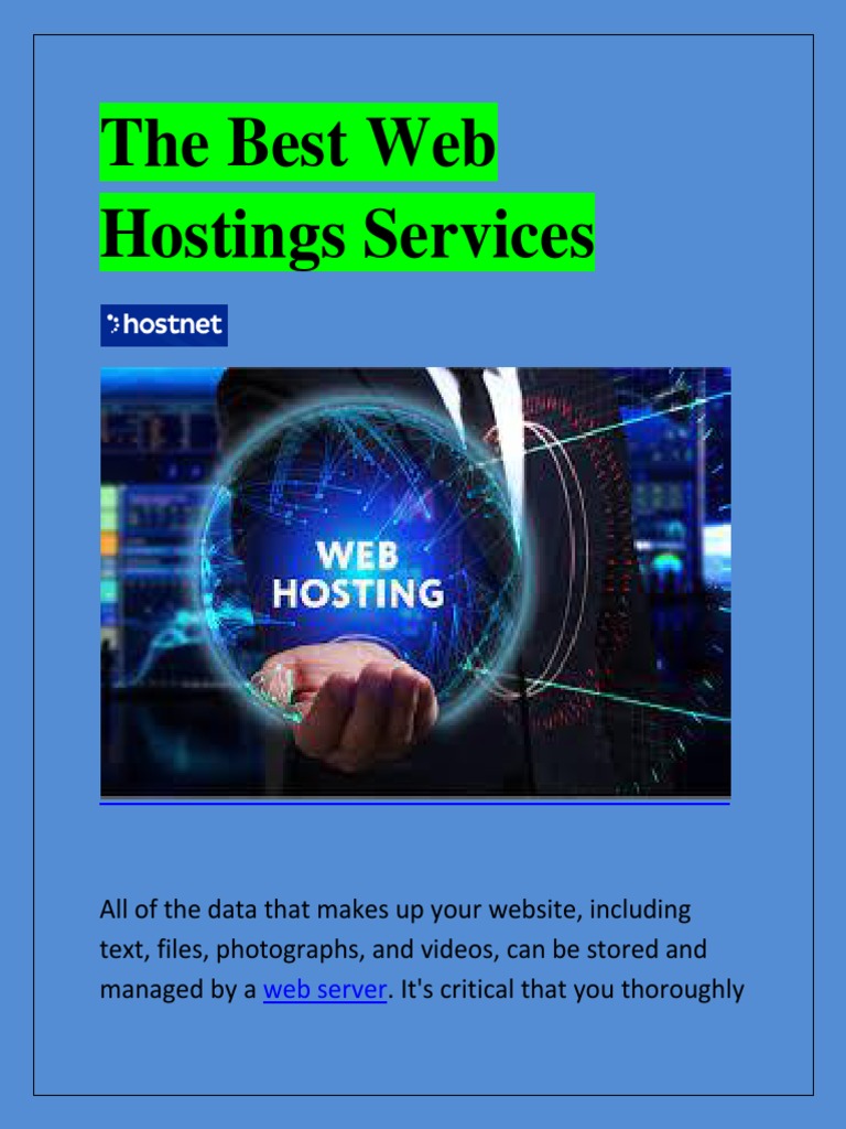 The Best Web Hostings Services | PDF | Law | Computers