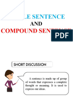 Simple and Compound Sentence