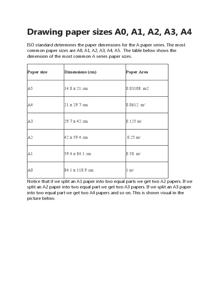 Standard Paper Size | PDF
