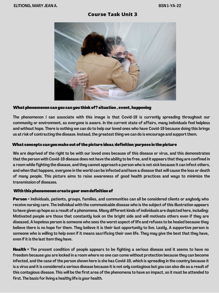 Course Task Unit 3 | PDF | Nursing | Infection