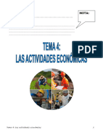 Tema 4. Las Actividades Económicas