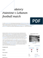 Mandatory Palestine's 5-1 Win Over Lebanon in 1940