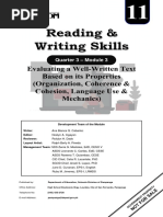 RWS Q3 Module 3 Week 3 Properties of A Well Written Text 2.1